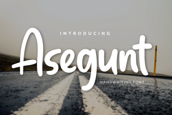 Asegunt: A Handwritten Font for Creative Makers