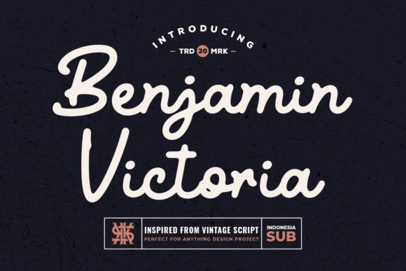 Benjamin Victoria: A Vintage Script for Elegant Design