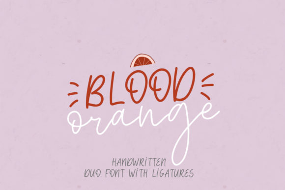 Blood Orange Duo Font Review