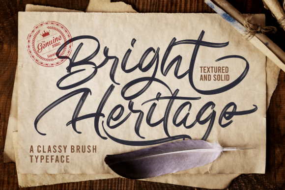 Bright Heritage Font for Web Design