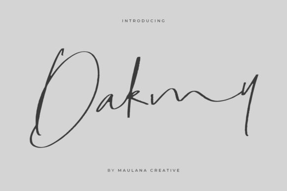 Dakmy: A Script Font for Impactful Campaigns