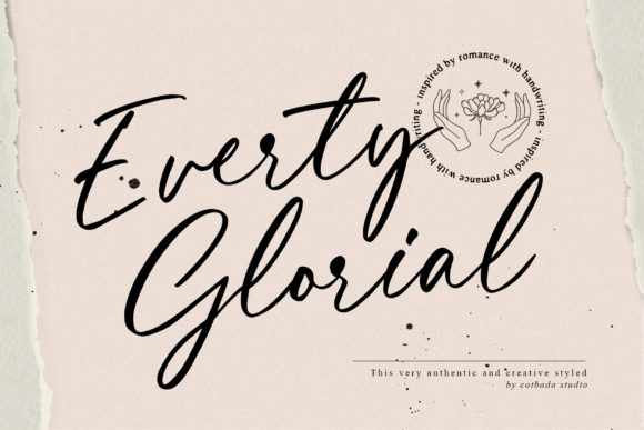 Everty Glorial: A Modern Handwritten Font