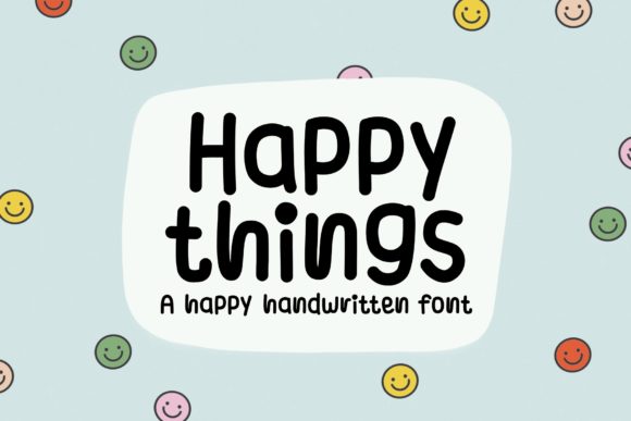 Happy Things Font for Creative Makers