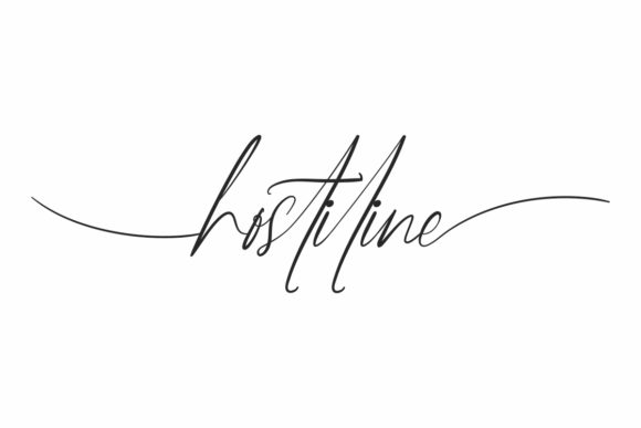 Hostiline: A Handwritten Font for Creative Web Design
