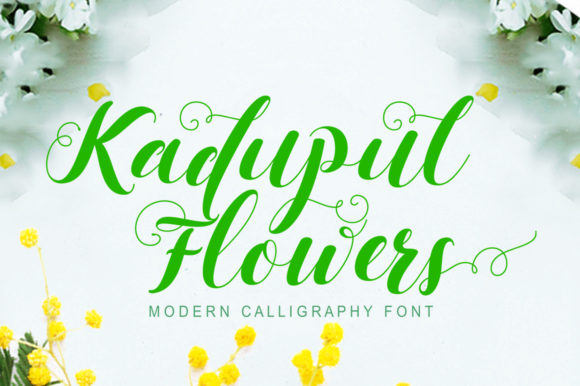 Kadupul Flowers Font for Business
