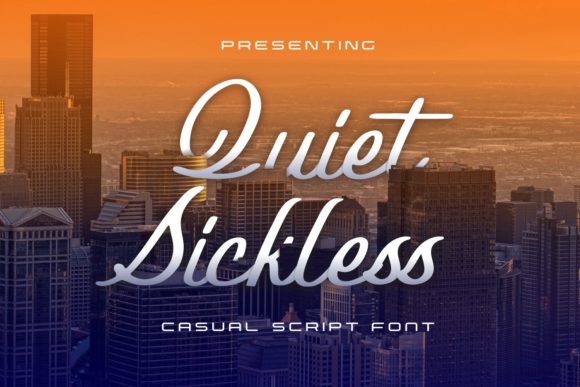 Quiet Sickless Font for Elegant Design