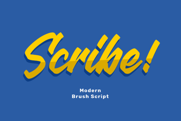 Scribe: A Bold Handwritten Font for Stylish Design