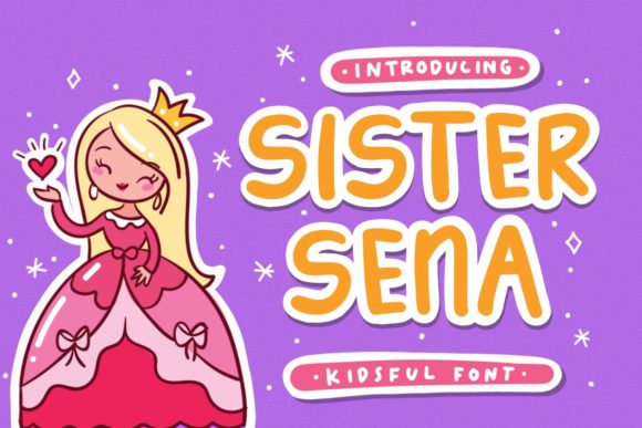 Sister Sena: A Handwritten Font for Creative Expression