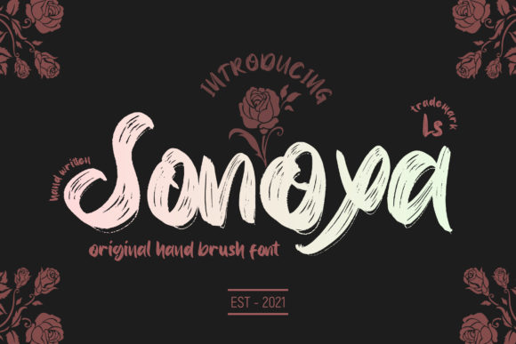 Sonoxa: A Bold Handwritten Font