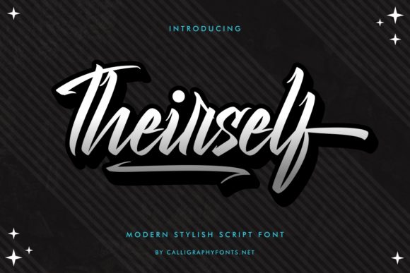 Theirself: A Bold Script for Modern Branding