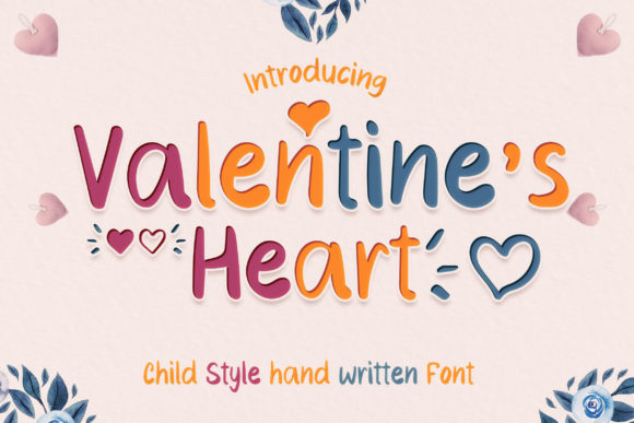 Valentine's Heart Font for Web Design