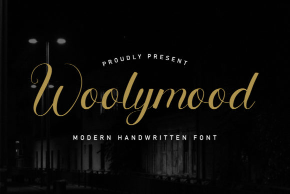 Woolymood: A Refined Script Font for Crafters
